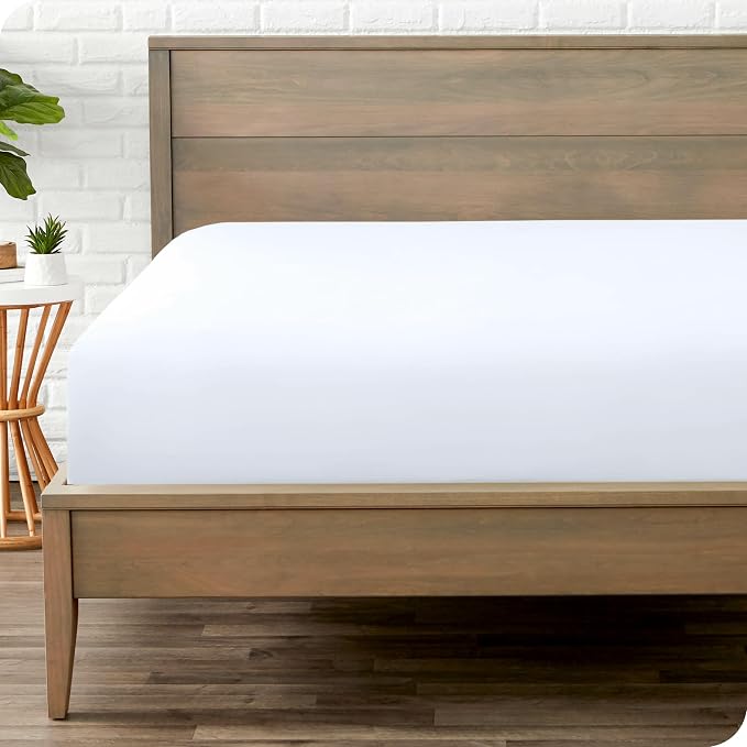 Bare Home Fitted Bottom Sheet Split Head Flex King Size by BareHome