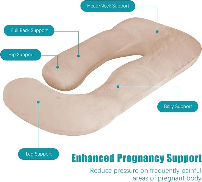 Cute Castle Pregnancy Pillows, Soft U-Shape Maternity Pillow - Image 4