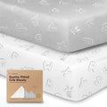 KeaBabies 2-Pack Organic Crib Sheets by KeaBabies