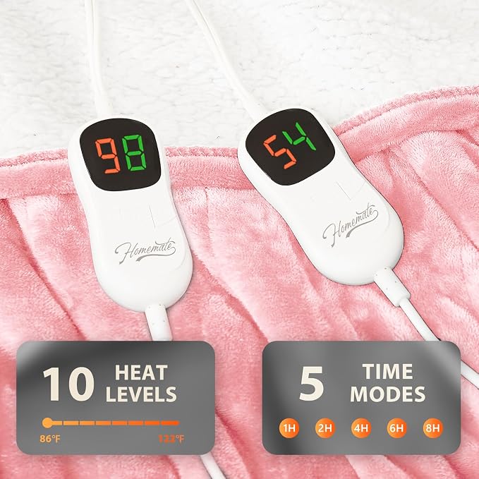 Homemate Electric Heated Blanket King - Image 4
