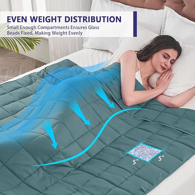 yescool Weighted Blanket for Adults Cooling Heavy Blanket for Sleeping Perfect - Image 7