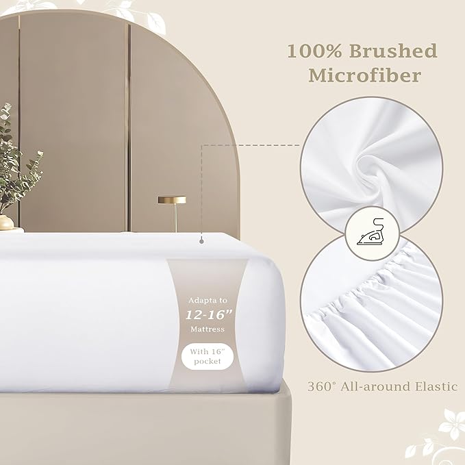FreshCulture Full Fitted Sheet Only – Premium Hotel-Quality Fitted Sheet - Image 3