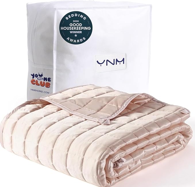 YnM Cooling Weighted Blanket for Adults, 40lbs Heavy Bed Throw Comforter by YNM