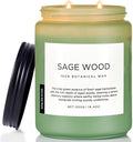 M&SENSE Sage Wood Scented Candles by MSENSE