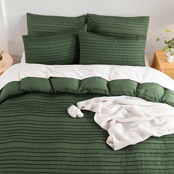 NEXHOME PRO Duvet Cover Full, 3 Pieces Boho Tufted Duvet Cover Set, Soft and - Image 8