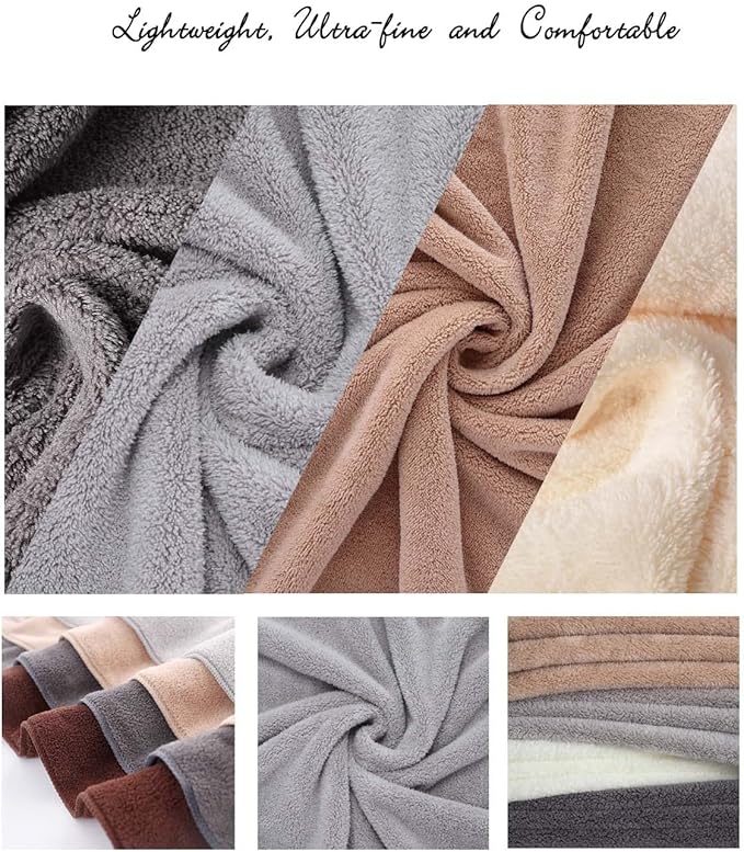 Lumimi Towels 4 Piece Soft Microfiber Bath Towel Set Salon Gym Yoga Travel - Image 5