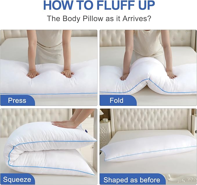 YZ HOME Memory Foam Body Pillow Insert - Image 5