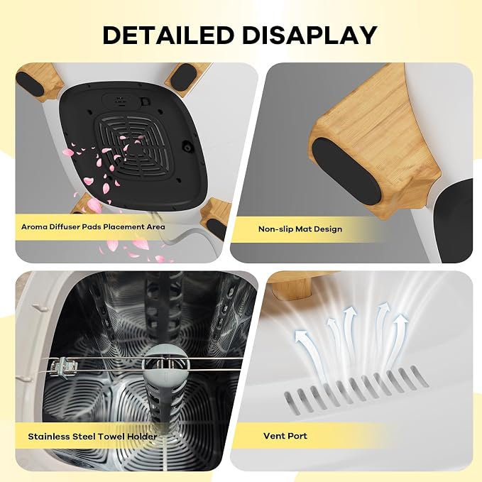 Towel Warmers for Bathrooms, 20 Liter Portable Electric Towel Heater - Image 5