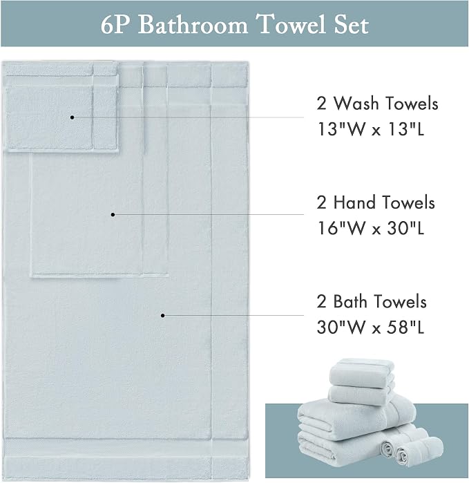 Madison Park Turkish 100% Cotton 600Gsm Luxury Premium Thick Soft Absorbent - Image 7
