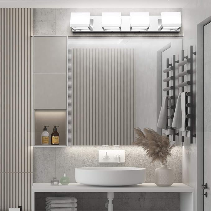 Tipace Dimmable Modern 4 Lights LED Vanity Light - Image 8