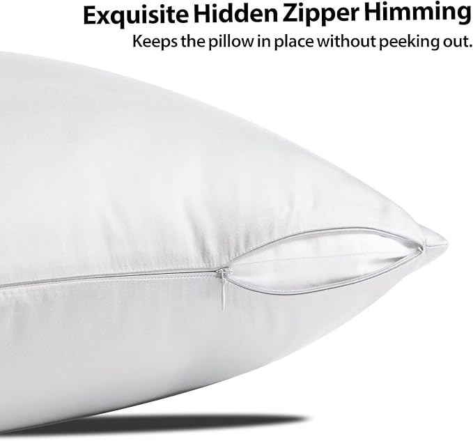 4 Pack Cooling Pillow Cases, Viscose Derived from Bamboo Pillow Protectors King - Image 3