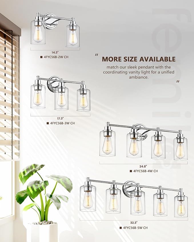 FEMILA Vanity Lighting Fixtures, Modern Bathroom Lights Over Mirror, Wall Lamp - Image 5