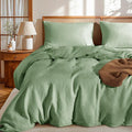 LBRO2M 100% France Linen Duvet Cover Set Full Size 3 Pcs Natural Flax Comforter by LBRO2MBedding