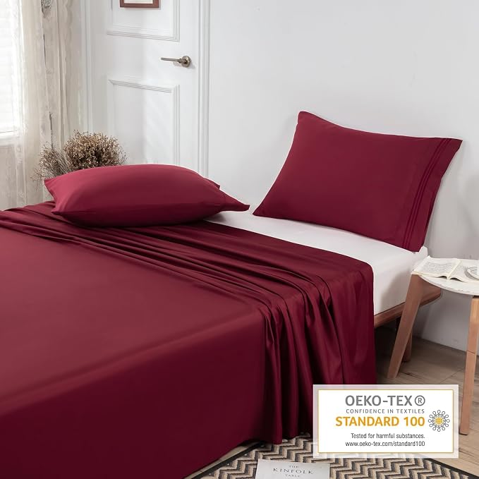 Lirex Flat Sheet, Full Size Extra Soft Brushed Microfiber Flat White Sheets - Image 4