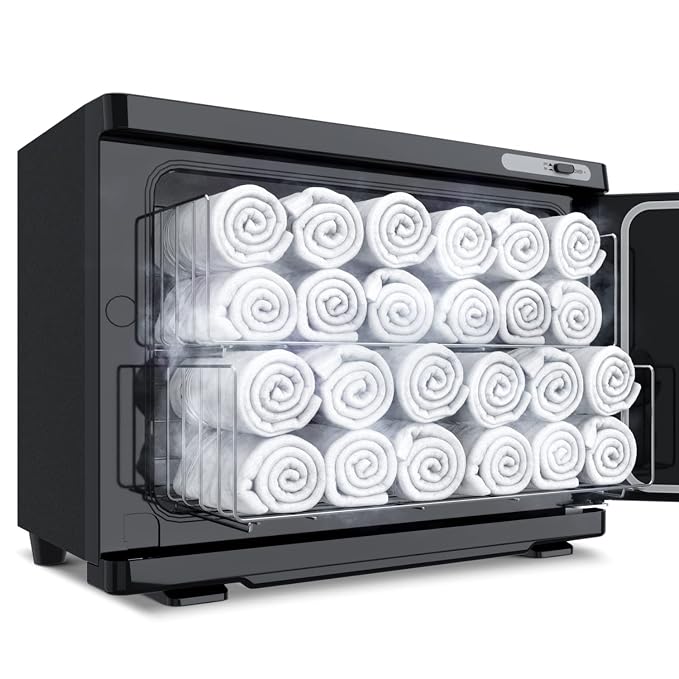 Towel Warmer Cabinet, 23L Large Hot Bath Towel Warmer Heating Use - Image 2