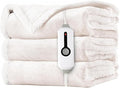 LaffyLo Heated Throw Blanket 50 x 60, Fast Heating Electric Blanket, Dual-Sided by LAFFYLO