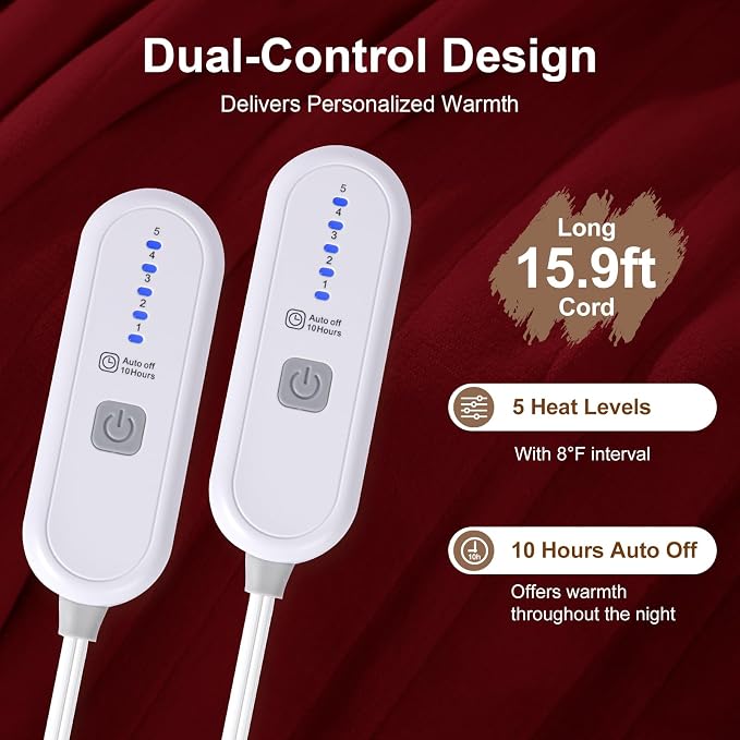 Queen Size Electric Blanket for Bed - Image 3
