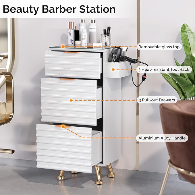 OmySalon Salon Stations for Hair Stylist, Barber Station - Image 3
