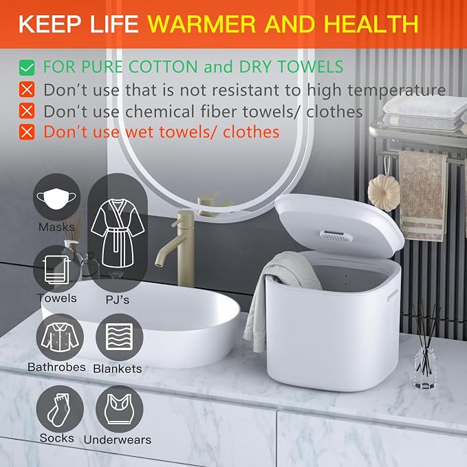 DOACE Towel Warmer Bucket, Medium Size Towel Warmers - Image 5