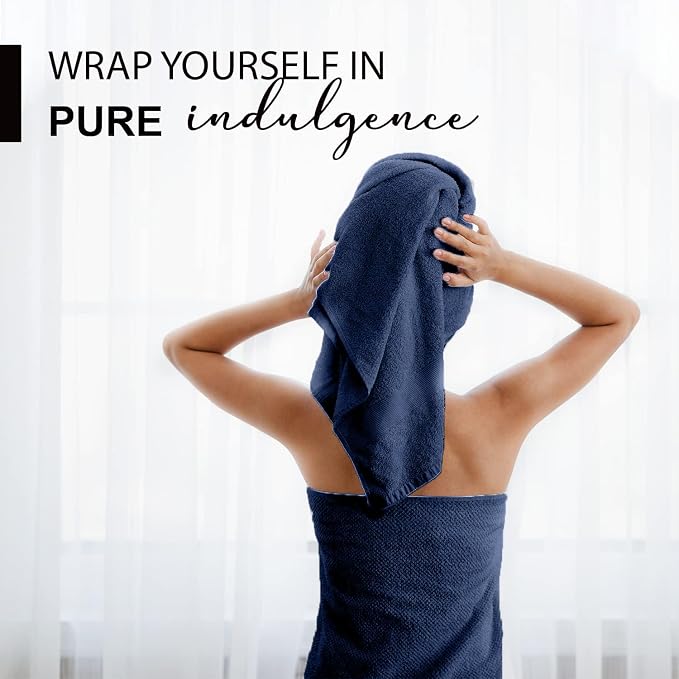 KAHAF COLLECTION 100% Cotton Bath Towels, Quick Dry, Highly Absorbent, Soft - Image 2