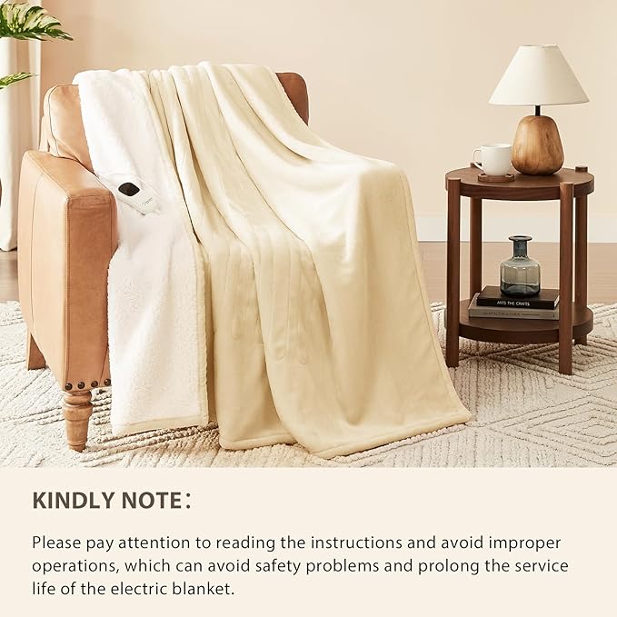 Homemate Electric Heated Blanket Queen Size - Image 6