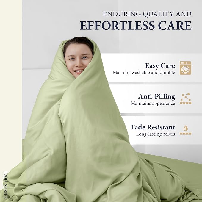 100% Egyptian Cotton Pillow Cases King Size Set of 2 - Image 6