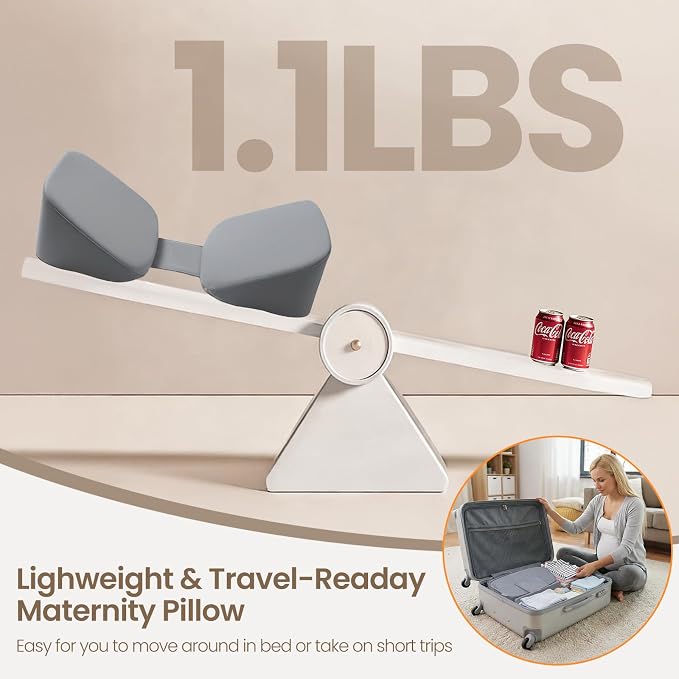 30°Adjustable Pregnancy Pillow – Portable Travel Maternity Pillow Wedge - Image 4