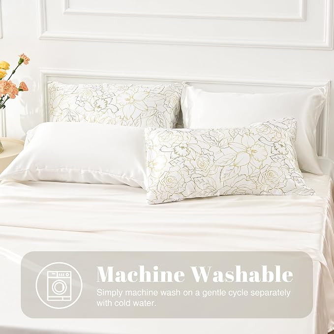 EXQ Home Satin Pillowcase for Hair and Skin Queen - Image 2