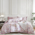OAITE Duvet Cover Set Queen Size Floral Pattern 600 Thread Count Ultra Soft by OAITE