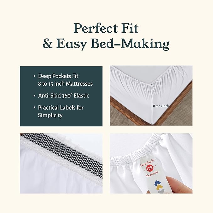 California Design Den 2-Pack Percale Sheets King Size Set - Image 5