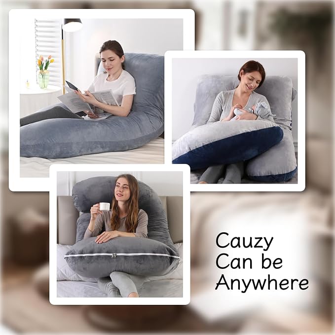 ALLOPERA Pregnancy Pillow, Full Body Maternity Pillow 57 inch, - Image 7
