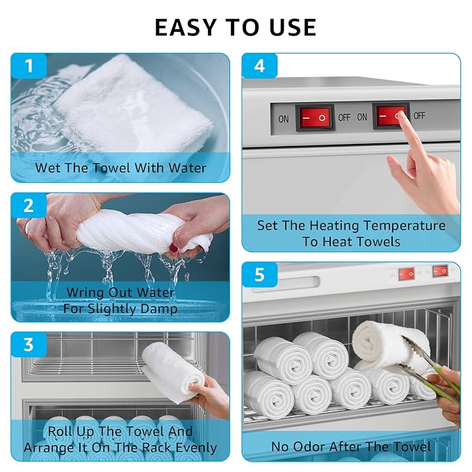 TABU Hot Towel Warmer Cabinet, 32L Large Professional Towel Heater - Image 4