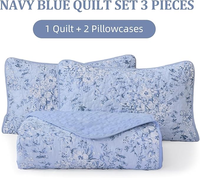 WONGS BEDDING Quilt King Size, Botanical Quilt - Image 7