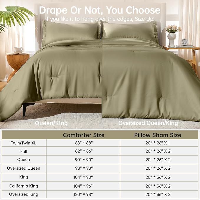 MUXHOMO King Size Comforter Set, All Season Ultra Soft Down Alternative Bedding - Image 8