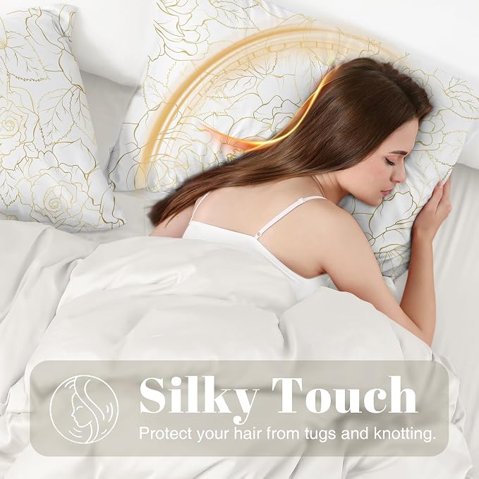 EXQ Home Satin Pillowcase for Hair and Skin Queen - Image 3