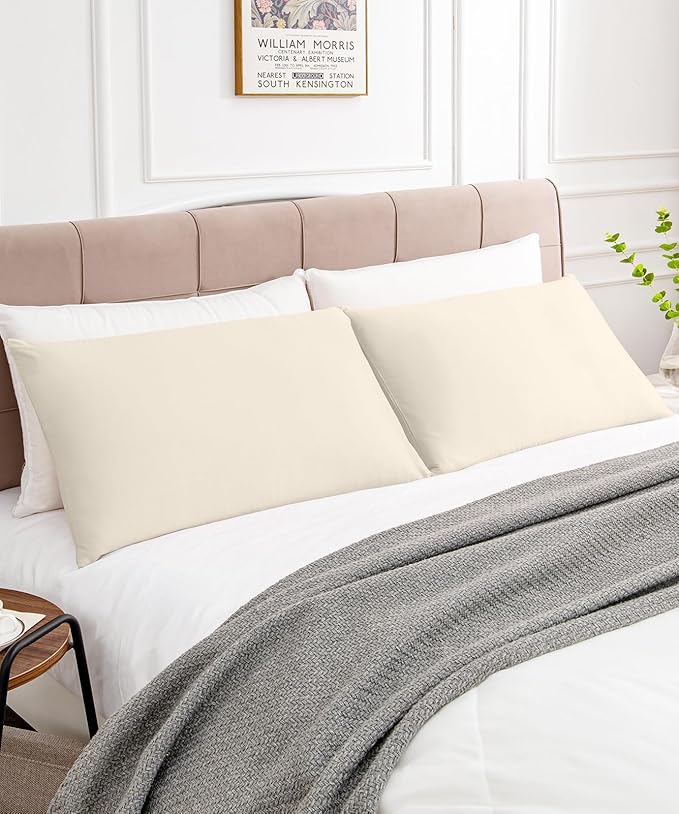 Warmstar Cotton Pillow Cases Queen Size Set of 2, 600 Thread Count Pillowcases - Image 2