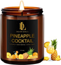 Pineapple Cocktail Candles, 7oz Pineapple Cocktail Scented Candle, Natural Soy by DLDREAMYDEWLA