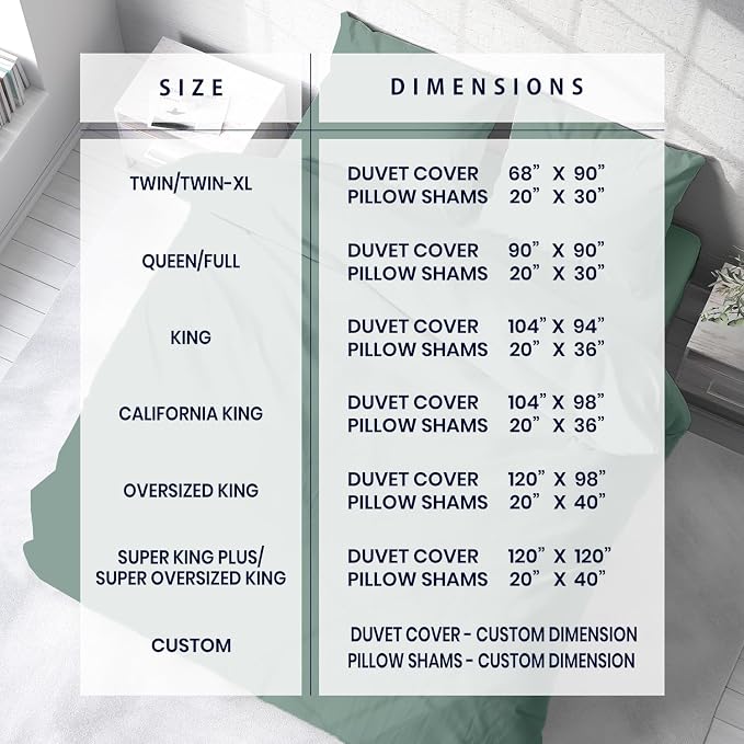 Kotton Culture 120"x120" 3 Pc Super King Plus/Super Oversize King Duvet Cover - Image 4