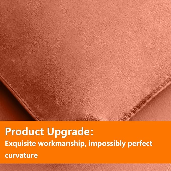 TAIMIT Burnt Orange Twin Size Comforter Set - Image 5