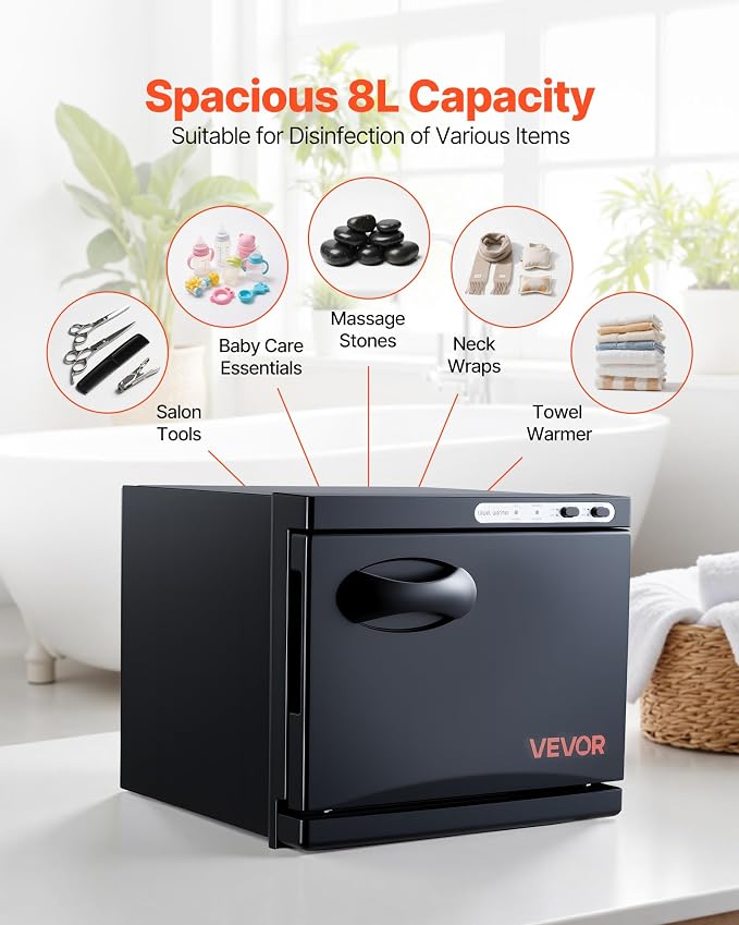 VEVOR Hot Towel Warmer, 8L Small Towel Warmer Cabinet - Image 3