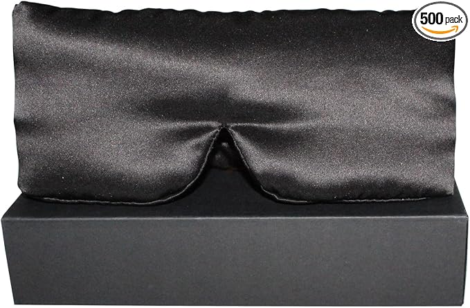 100% Mulberry Silk Eye Mask Blackout Sleeping Eye Cover by RunGrape