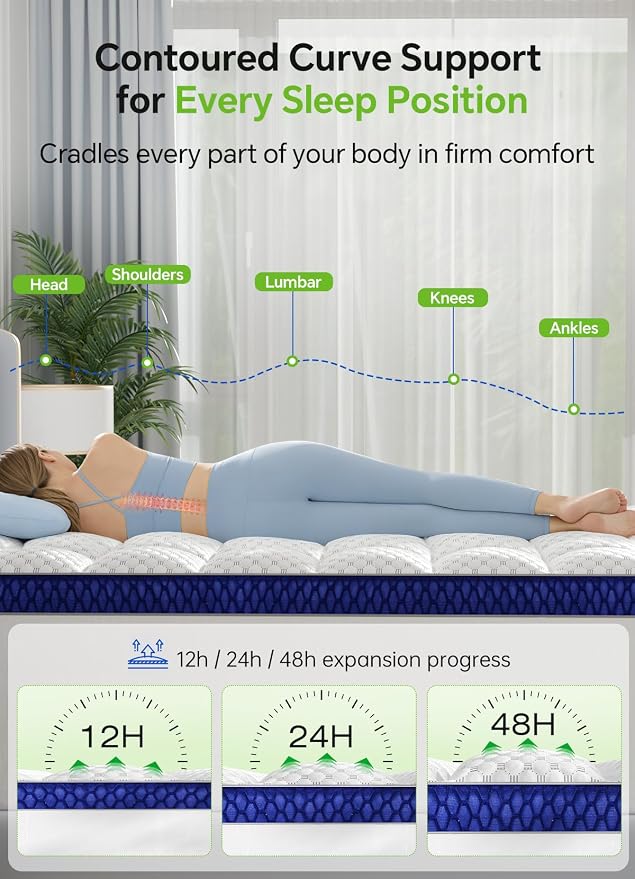 BEDELITE Queen Mattress Topper 3 Inch Thick Mattress Pad, Plush Pillow Top Bed - Image 5