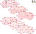 Cuffbow 6 Pack Plush Sleep Mask Set, Cute Plush Eye Masks by Cuffbow
