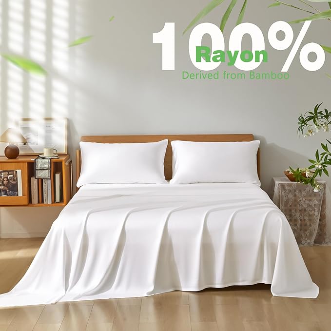 Homiest Cooling Pillow Cases Standard Size Set of 2, 100% Rayon Derived from - Image 3