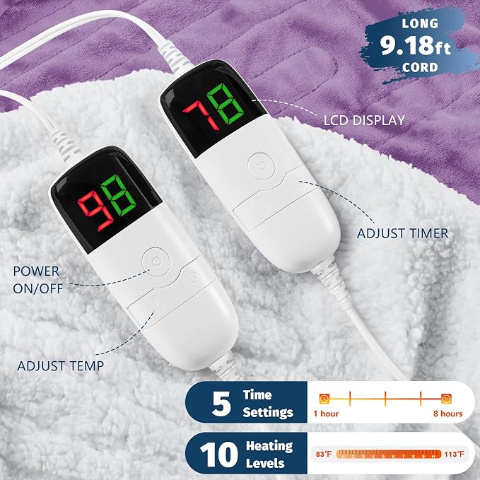 Heated Electric Blanket King Size - Image 3
