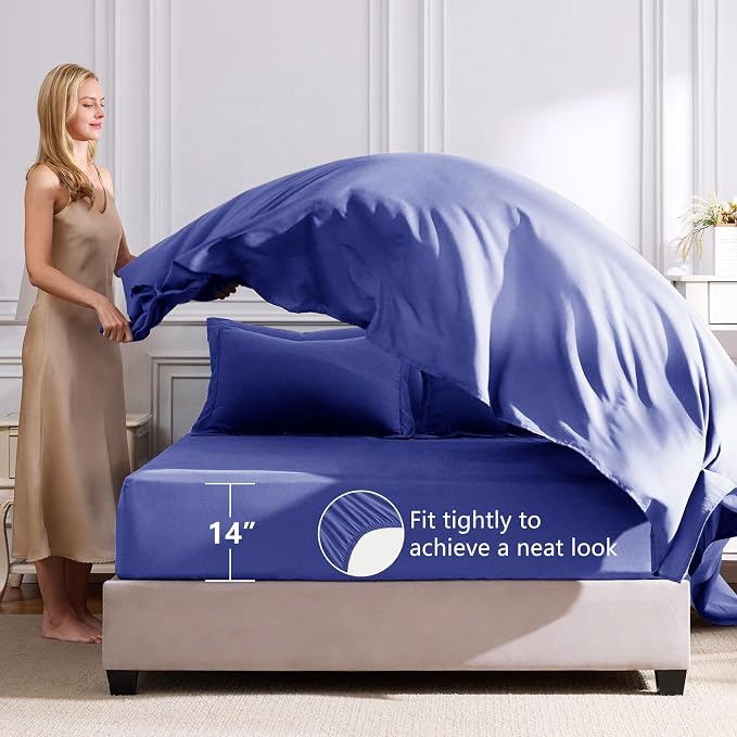 CozyLux Queen Comforter Set Very Peri - Image 5
