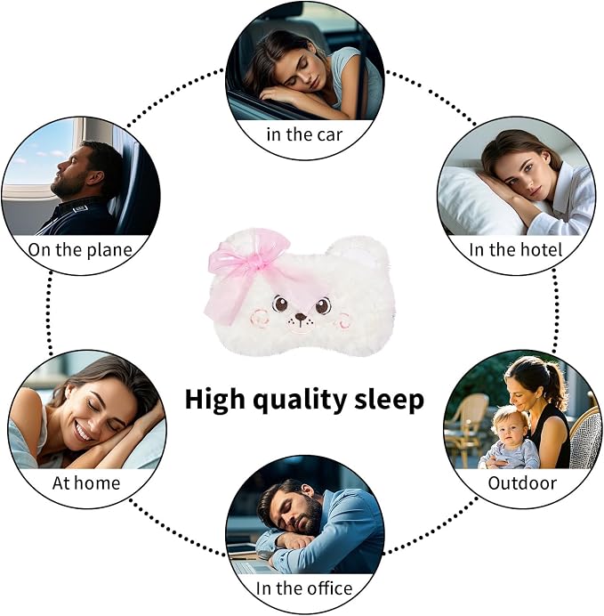 PERFECTSIGHT Sleep Eye Masks, Cute Penguin Plush Sleep Eye Cover Lightweight - Image 6