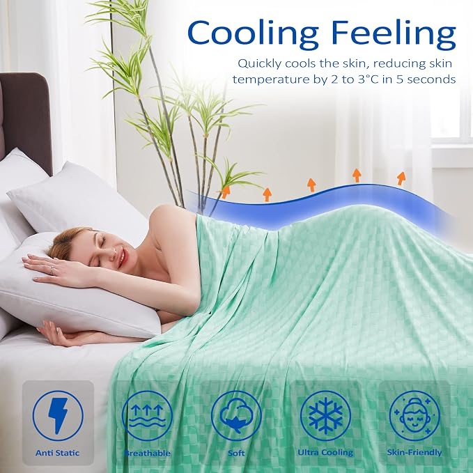 Topcee Cooling Blanket, Summer Cooling Blankets - Image 2