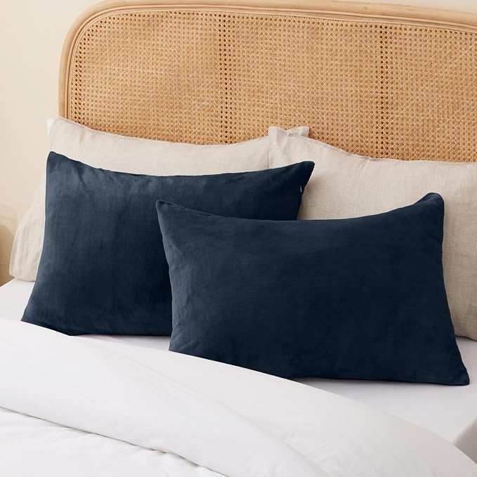 BEDELITE Flannel King Size Pillow Cases Set of 2, Super Soft Fleece Pillowcases - Image 7