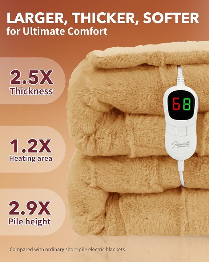 Homemate Heated Blanket Electric Throw - Image 3